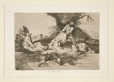 De drager fordel (De gør brug af dem), pl. 16 fra The Disasters of War af Francisco de Goya