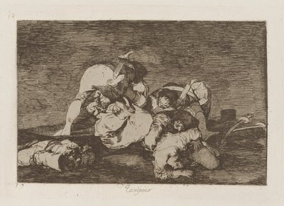 Hverken (heller [Do These] Heller), pl. 10 fra serien The Disasters of War af Francisco de Goya