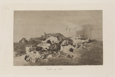 Both and More (Even Worse), Plade 22 fra The Disasters of War af Francisco de Goya