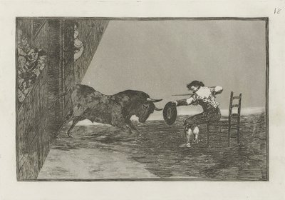 Temeridad de Martincho en la plaza de Zaragoza (The Daring of Martincho in the Ring at Zaragoza), Tavle 18 fra La tauromaquia af Francisco de Goya