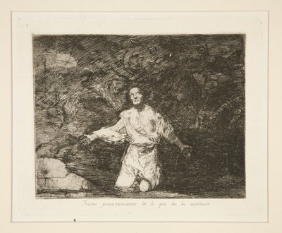 Triste forvarsler om, hvad der skal ske, pl. 1 fra The Disasters of War af Francisco de Goya