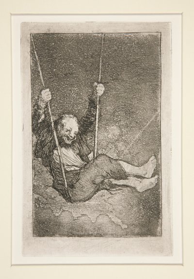 Gammel mand på gynge af Francisco de Goya