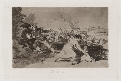 I Saw It, Plade 44 fra The Disasters of War af Francisco de Goya