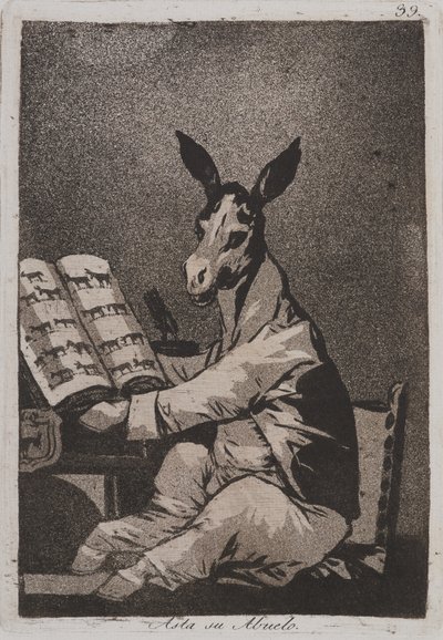 Og det var hans bedstefar også (Asta su abuelo) af Francisco de Goya