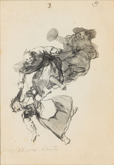 De går ned af grin af Francisco de Goya