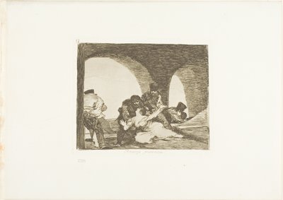 Bitter to be Present, tallerken 13 fra The Disasters of War af Francisco Jose de Goya y Lucientes