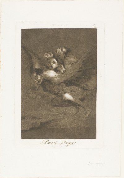 Bon voyage, plade 64 fra Los Caprichos af Francisco Jose de Goya y Lucientes