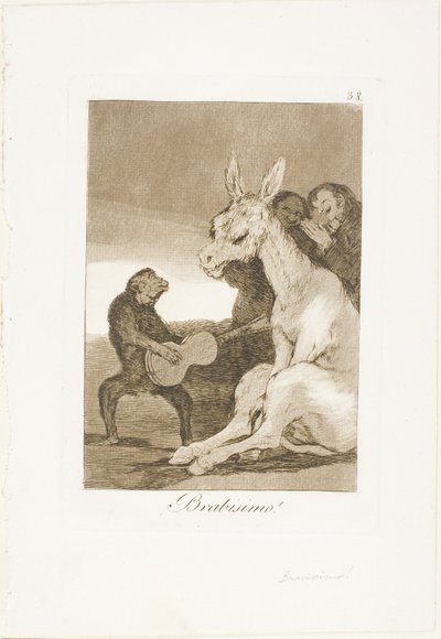 Bravo!, tallerken 38 fra Los Caprichos af Francisco Jose de Goya y Lucientes