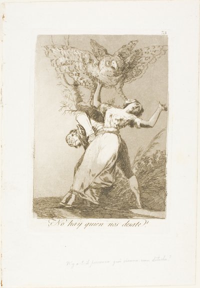 Kan ingen slippe os fri, plade 75 fra Los Caprichos af Francisco Jose de Goya y Lucientes