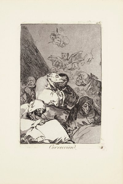 Rettelsesplade 46 fra: Los Caprichos af Francisco Jose de Goya y Lucientes