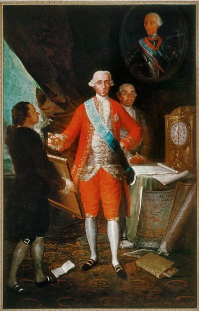Don Jose Monino, Grev Floridablanca (maleri på lærred) af Francisco Jose de Goya y Lucientes