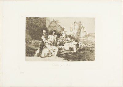 Få dem godt, og videre til den næste, tallerken 20 fra The Disasters of War af Francisco Jose de Goya y Lucientes