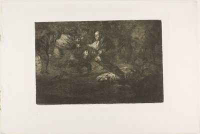 Gud skaber dem, og de slutter sig sammen, plade 18 fra Los Proverbios af Francisco Jose de Goya y Lucientes