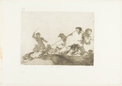 Han fortjente det, plade 29 fra The Disasters of War af Francisco Jose de Goya y Lucientes