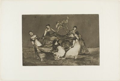 Tyngre end et dødt æsel, tallerken en fra Los Proverbios af Francisco Jose de Goya y Lucientes