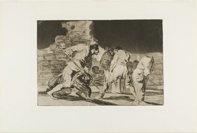 Det er fantastisk - og vi blev lavet af Gud, tallerken seks fra Los Proverbios af Francisco Jose de Goya y Lucientes
