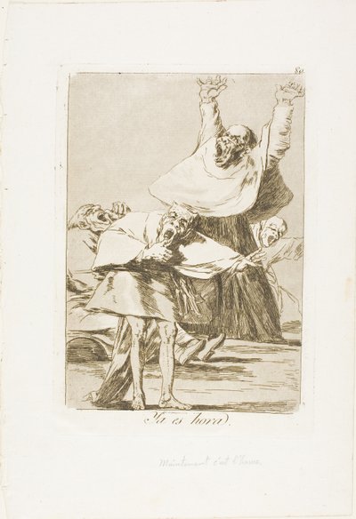 It is Time, tallerken 80 fra Los Caprichos af Francisco Jose de Goya y Lucientes