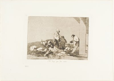 Det nytter ikke noget at råbe op, plade 58 fra Krigens katastrofer af Francisco Jose de Goya y Lucientes