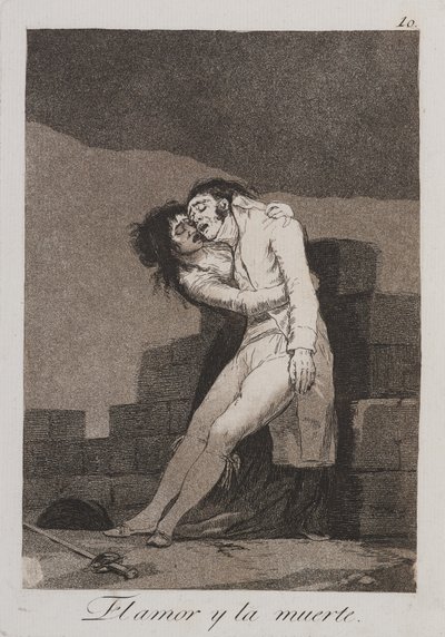 Kærlighed og død af Francisco de Goya