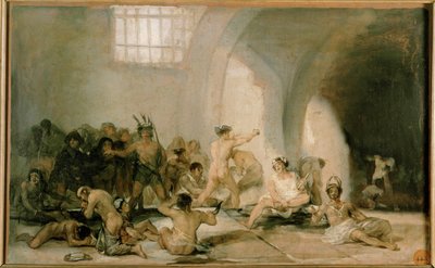 Sindssygeanstalt (maleri på lærred) af Francisco Jose de Goya y Lucientes