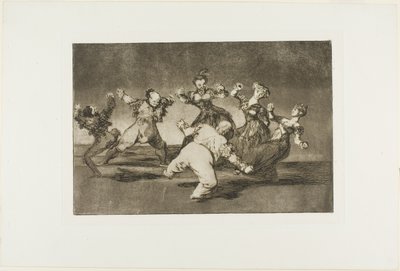 Merry Folly, fra Disparates, udgivet som plade 12 i Los Proverbios af Francisco Jose de Goya y Lucientes