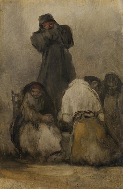 Munkens prædiken af Francisco Jose de Goya y Lucientes