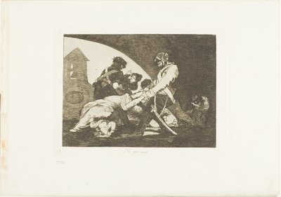 Heller ikke disse, plade elleve fra The Disasters of War af Francisco Jose de Goya y Lucientes