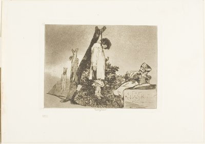 Ikke i dette tilfælde, plade 36 fra The Disasters of War af Francisco Jose de Goya y Lucientes