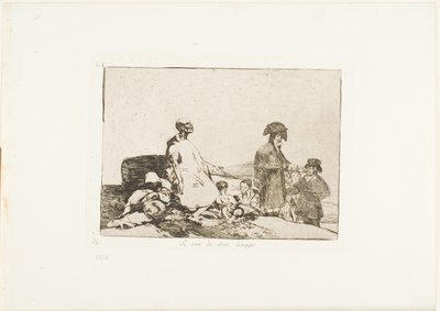 Måske er de af en anden race, plade 61 fra The Disasters of War af Francisco Jose de Goya y Lucientes
