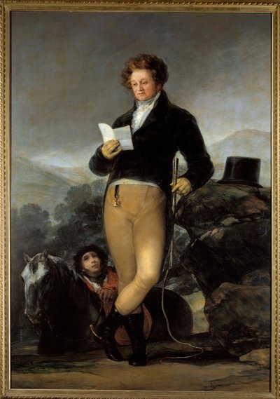 Portræt ved foden af Don Francisco af Borja Telez Giron af Francisco de Goya