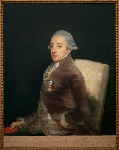 Portræt af Don Bernardo de Iriarte (1735-1814). Maleri af Francisco de Goya (1746-1828), olie på lærred af Francisco de Goya