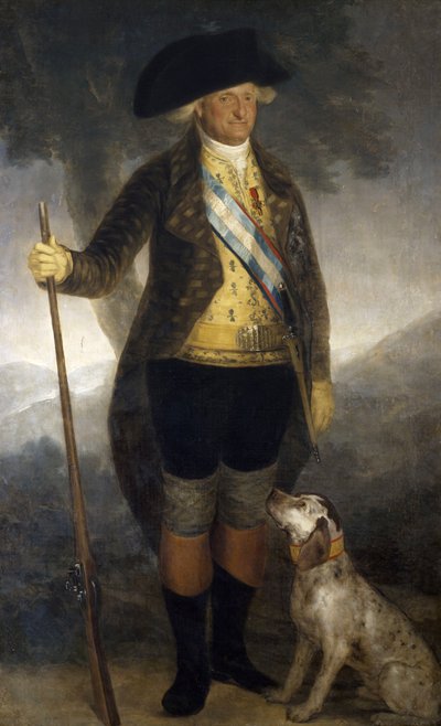 Portræt af kong Charles IV af Spanien (1749-1819), slutningen af det 18. århundrede, af Francisco Goya, olie på lærred, 209x126 cm af Francisco Jose de Goya y Lucientes