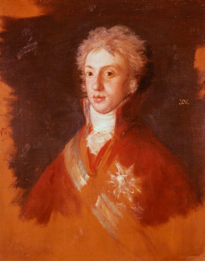 Portræt af Luigi di Borbone-Parma, af Francisco de Goya (1746-1828), Study for Family of Charles IV af Francisco Jose de Goya y Lucientes
