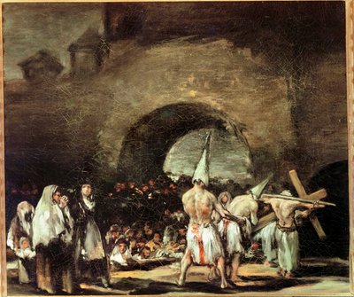 Procession af flagellanter nær en bue (maleri på lærred) af Francisco Jose de Goya y Lucientes