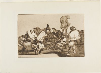 Glæd dig, Carnival, for Tomorrow You will Be Ashes, tallerken 14 fra Los Proverbios af Francisco Jose de Goya y Lucientes