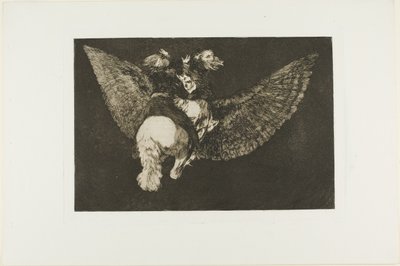 Giv afkald på den ven, der dækker dig med sine vinger og bider dig med sit næb, tallerken fem fra Los Proverbios af Francisco Jose de Goya y Lucientes