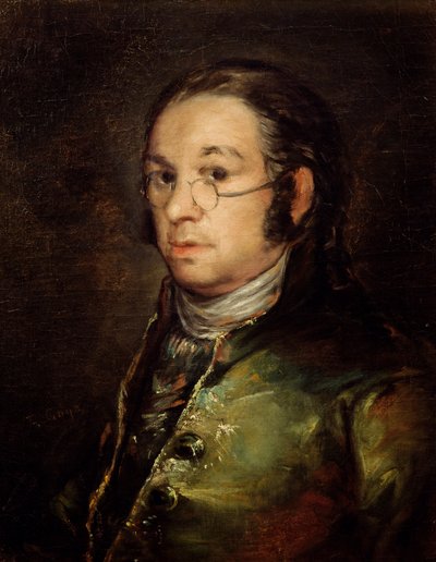 Selvportræt med briller af Francisco de Goya