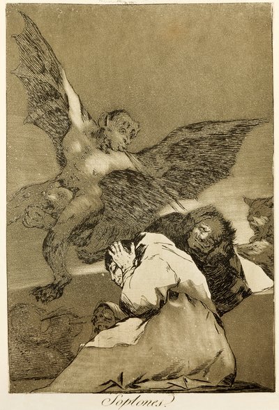 Snitches af Francisco de Goya (1746-1828), Radering og akvatinte nummer 48 i serie Capricci (circaprichos) af Francisco Jose de Goya y Lucientes