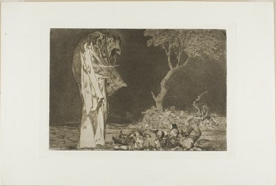 Soldiers Frightened by a Phantom, fra Disparates, udgivet som plade 2 i Los Proverbios af Francisco Jose de Goya y Lucientes