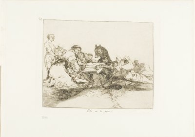 Det er det værste!, plade 74 fra The Disasters of War af Francisco Jose de Goya y Lucientes