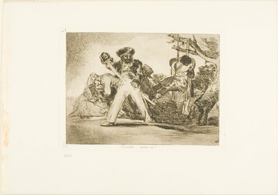 Det er hårdt!, planche 31 fra Krigens katastrofer af Francisco Jose de Goya y Lucientes