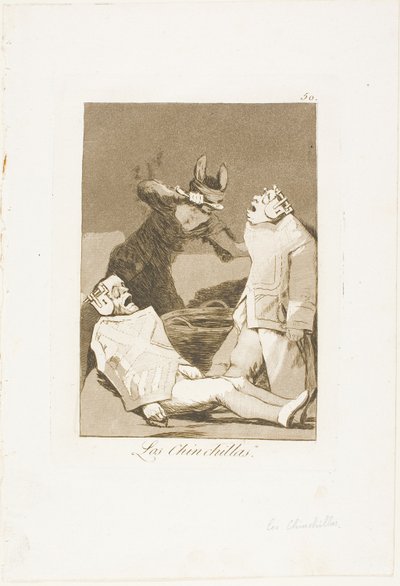 Chinchillaerne, tallerken 50 fra Los Caprichos af Francisco Jose de Goya y Lucientes