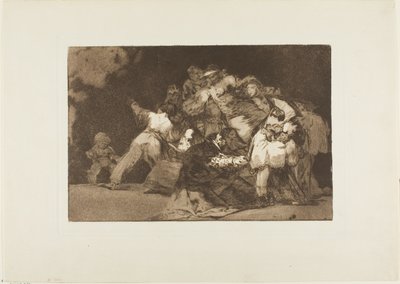 Kattens kløer og den hengivnes dragt - ligesom lasten ofte er klædt i dydens dragt, planche ni fra Los Proverbios af Francisco Jose de Goya y Lucientes
