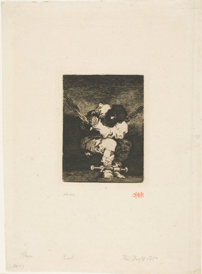 Varetægtsfængslingen er lige så barbarisk som forbrydelsen ("Den lille fange") af Francisco Jose de Goya y Lucientes