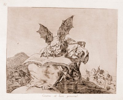 The Disasters of War: Against the common good (radning fra den forberedende tegning af Francisco de Goya