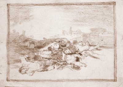 The Disasters of War: Og meget mere (forberedende tegning af Francisco de Goya