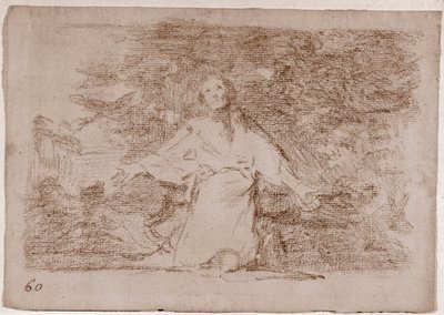The Disasters of War: Dystre forvarsler om, hvad der vil ske (forberedende tegning af Francisco de Goya