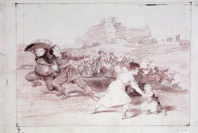 The Disasters of War: Jeg så det (forberedende tegning af Francisco de Goya