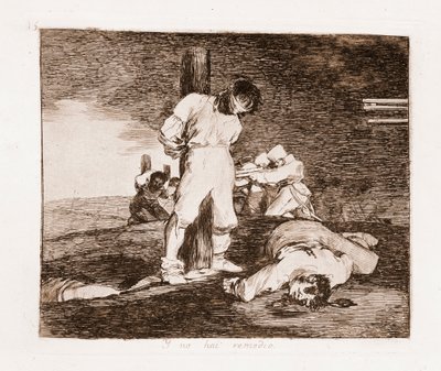 The Disasters of War: Der er intet håb (radering fra den forberedende tegning af Francisco de Goya