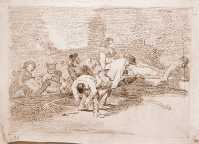 The Disasters of War: De vil stadig være i stand til at tjene (forberedende tegning af Francisco de Goya